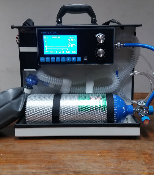 車載轉運呼吸機（氣動電控，液晶同步）